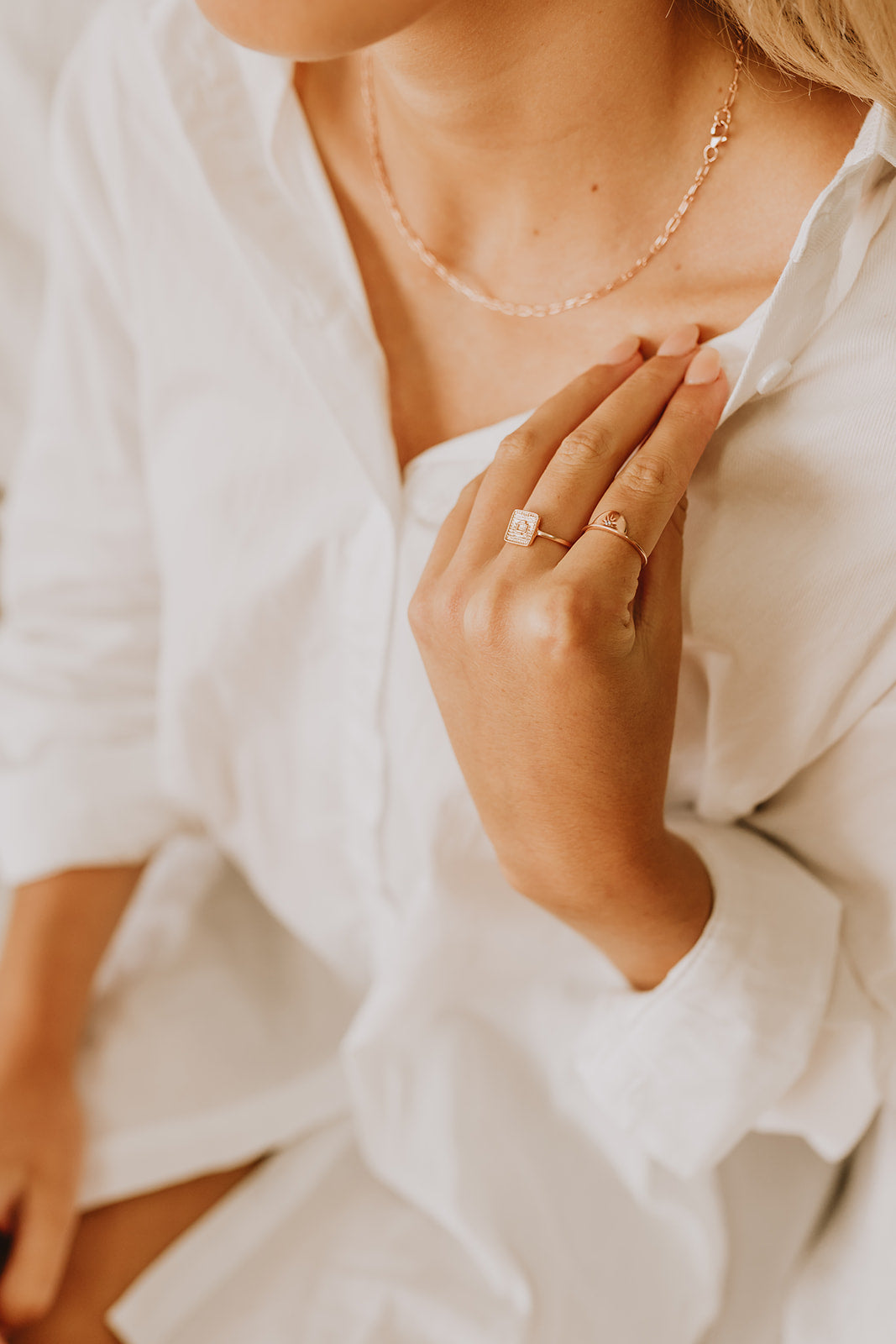 Suzy Fine Statement Rose Gold Ring