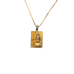 Load image into Gallery viewer, Shiva gold unisex pendant necklace.
